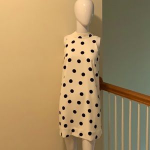 Cut away polka dot dress